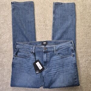 Paige Federal Jeans Mens ACTUAL 38x34 Slim Straight Stretch Comfort Casual New